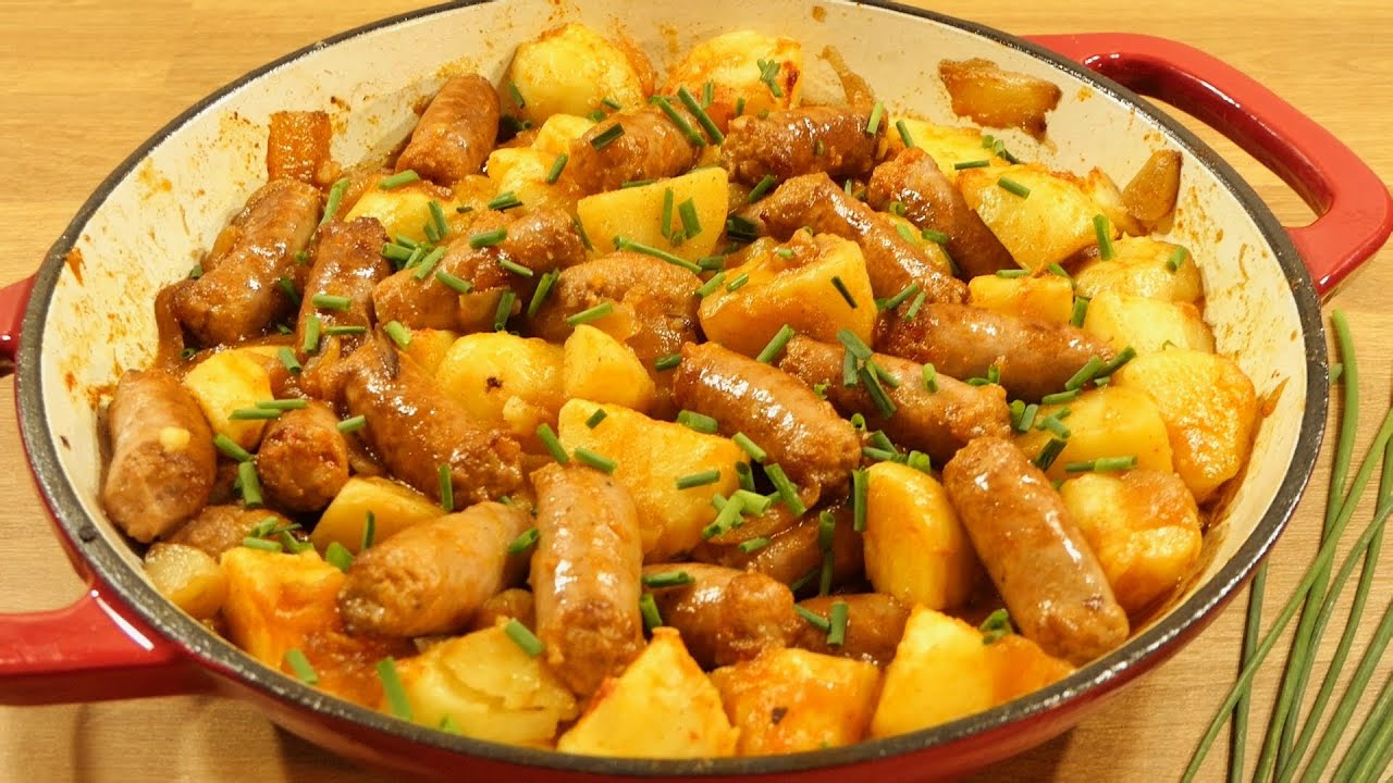 Просто добавете картофите към карначетата! Много вкусна, проста и бърза рецепта за обяд или вечеря!