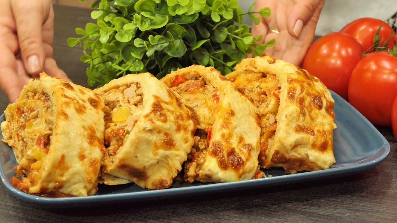 Няма да повярвате колко лесно и колко вкусно е това руло с лаваш. Страхотна идея!
