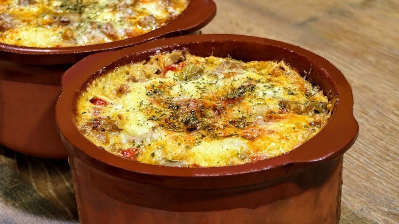 Най-вкусните и лесни гювечета с кайма и зеленчуци, ЗА 30 МИНУТИ, С ПРОСТИ СЪСТАВКИ❤️#гювечета