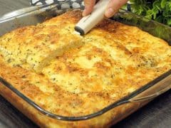 byrza puhka kasha zapekanka s jajca i sirene