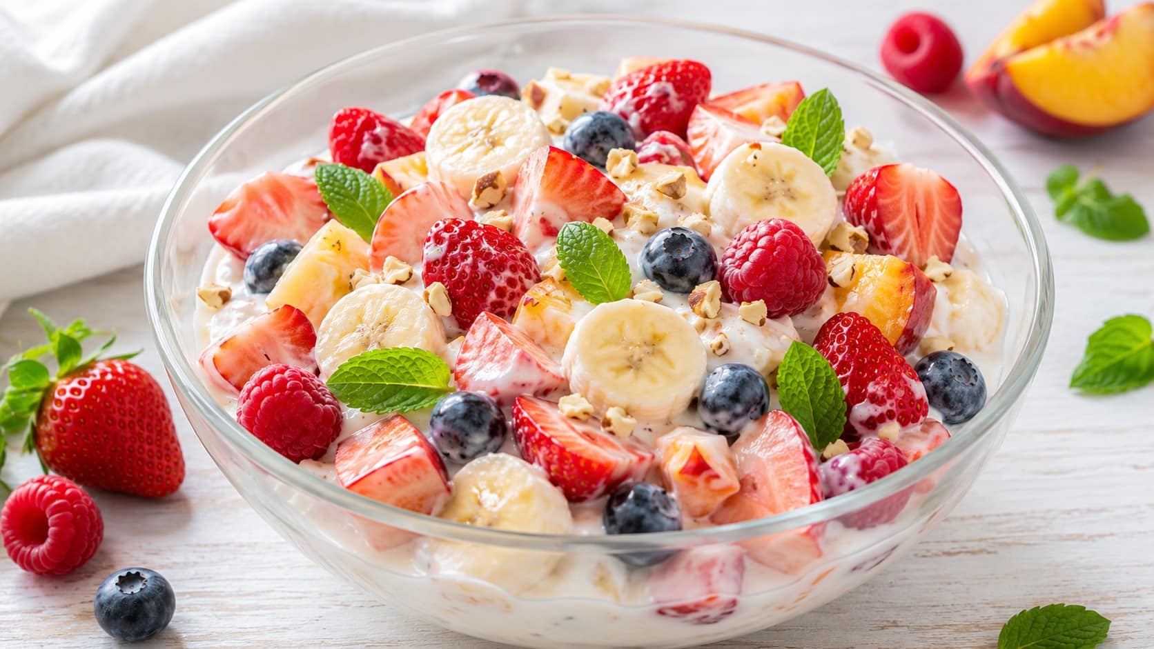 Домашна плодова салата с кисело мляко domashna-plodova-salata-s-kiselo-mlyako
