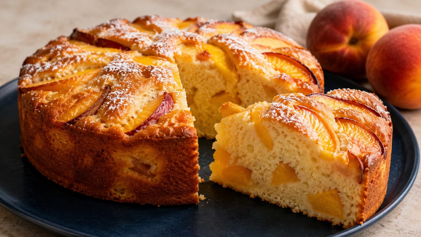 Сладкиш с кисело мляко и праскови – лятна нежност sladkish-s-kiselo-mlyako-i-praskovi