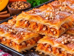 narezan-zlatist-tikvenik-s-hrupkavi-kori-sochna-tikvena-planka-orehi-i-kanela