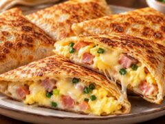 razryazani-zlatisti-tortilya-dzhobcheta-s-planka-ot-shunka-yaytse-zelen-luk-i-raztopen-kashkaval