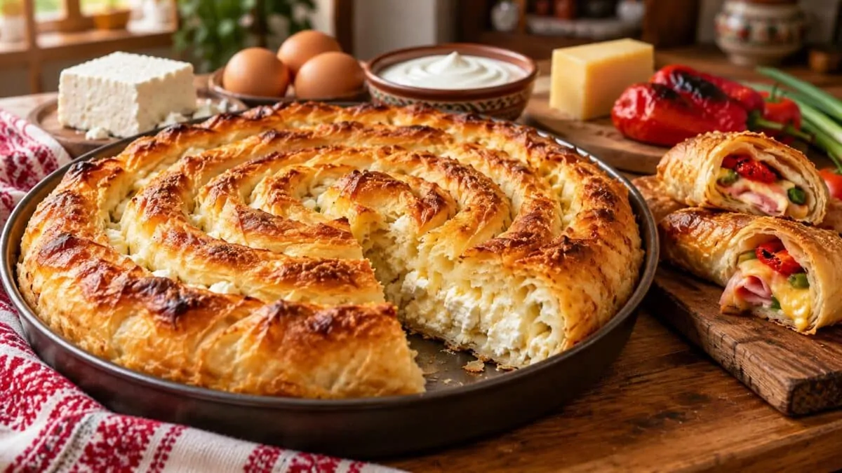 zlatista-vita-banitsa-s-byalo-sirene-do-hrupkavi-banichki-s-planka-ot-shunka-kashkaval-i-pecheni-chushki