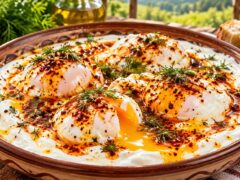 poshirani-yaytsa-s-kiselo-mlyako-i-pikantno-maslo
