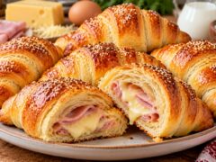 zlatisti-sloesti-kroasani-s-planka-ot-shunka-i-raztopen-kashkaval-s-razrez-otpred