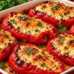Печени чушки с извара, яйца и кисело мляко pecheni-chushki-s-kremobrazna-planka