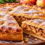 Пита с ябълки по стар домашен начин narezyana-yabalkova-pita-s-orehi-kanela-i-pudra-zahar