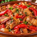 svinsko-bekon-pecheni-chushki-i-luk